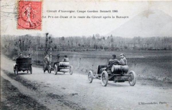 Gordon-Bennett Race Circuit d'Auvergne 1905 original postcard (2359)